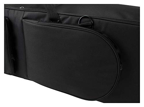 Keyboardtasche Classic Cantabile mit Rollen 129cm schwarz