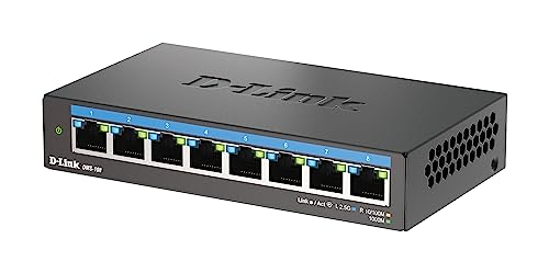 D-Link-Switch D-Link DMS-108 8-Port Multi-Gigabit Unmanaged