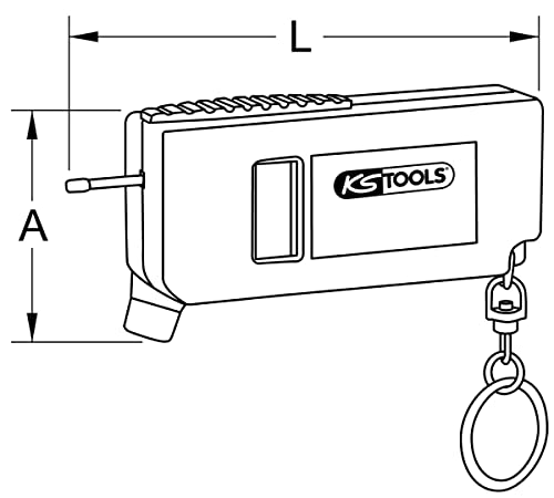 Reifenprofilmesser KS Tools 100.4060 Digital Reifendruck