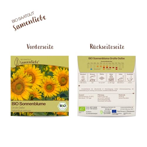 Sonnenblumen-Samen Samenliebe BIO Sonnenblume Samen