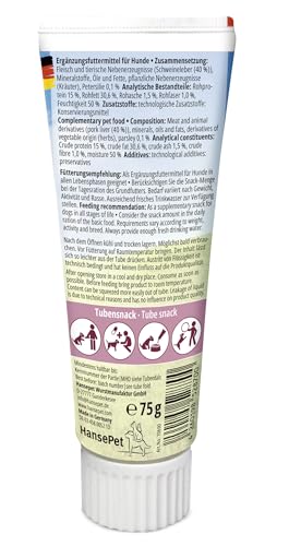 Hundeleberwurst Tubi dog 12 x Tubi-DOG in der Tube 75g, 12er