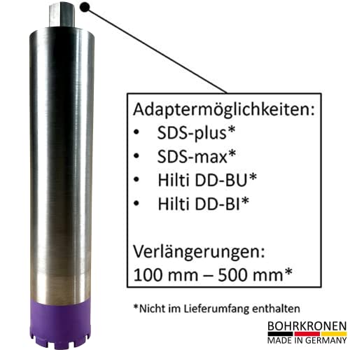 Diamantbohrkrone BoDi-TOOLS mit 1 1/4 Zoll Aufnahme