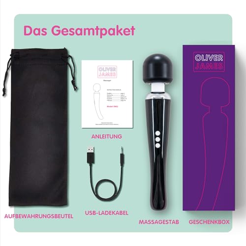 Magic Wand Oliver James Personal Massager Großer kabelloser