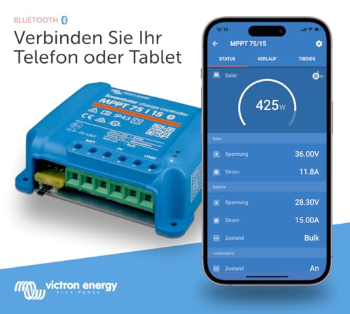 Solarladeregler Victron Energy SmartSolar MPPT 75V 15 Amp