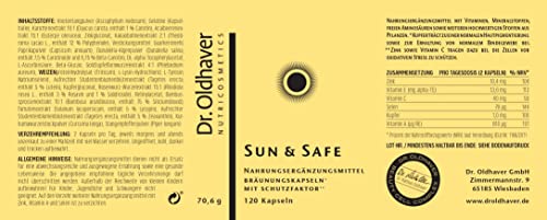 Bräunungskapseln Dr. Oldhaver Ethnoeubioticals Dr. Oldhaver Sun