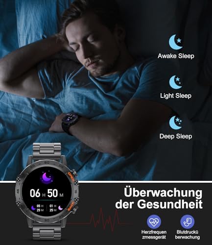 Smartwatch Android Herren LIGE Smartwatch Herren