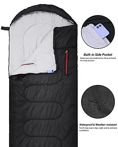 Deckenschlafsack Winter Sportneer Schlafsack 3-4 Jahreszeiten