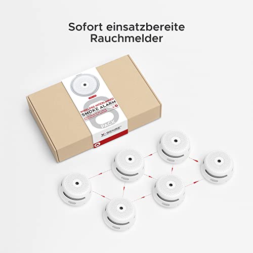 Funkrauchmelder-Set X-Sense Funkvernetzbarer Rauchmelder XS01-WR