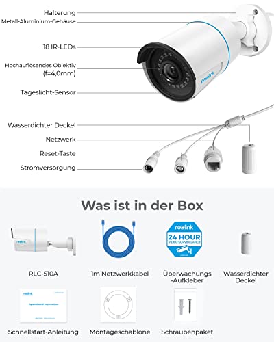 Reolink-Überwachungskamera Reolink 2 Stück 5MP PoE