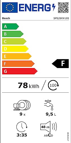 Geschirrspüler 45 cm Bosch Hausgeräte SPS2IKW10E Serie 2