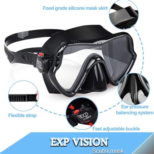Taucherbrille EXP VISION Erwachsene Tauchmaske, professionelle