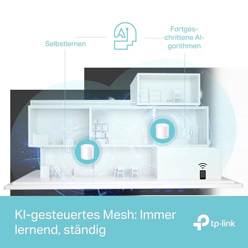 5G-Router TP-Link Deco X50 Mesh WLAN Set (3 Pack), Wi-Fi 6 AX3000