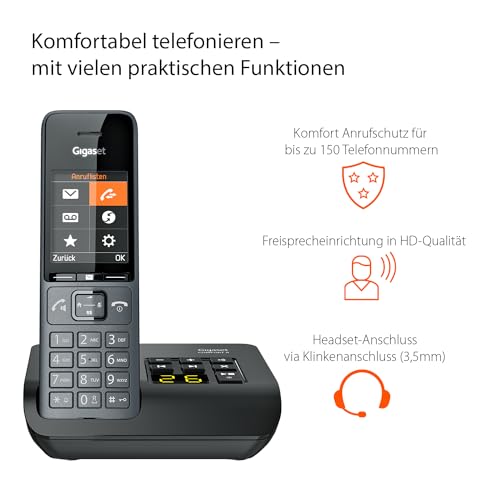 IP-Telefon Gigaset Comfort 520A, Schnurloses DECT-Telefon