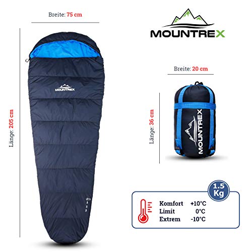 Schlafsack kleines Packmaß MOUNTREX ® Warm & Leicht