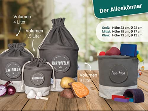 Gemüsebox Glückstoff ® Nachhaltige Kartoffel Aufbewahrungsbox