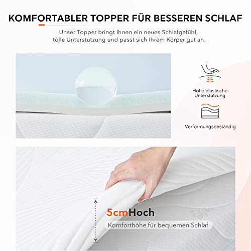 Gel-Topper (120×200) Sweetnight Matratzentopper 120x200cm