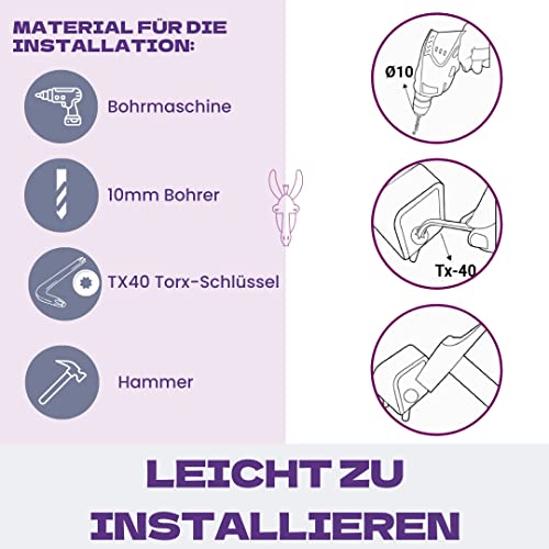 Fahrrad-Diebstahlschutz zamurano, hochsicherer Kettenanker