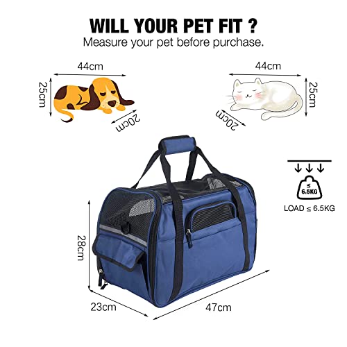 Hundetragetasche PETTOM Transportbox für Hunde und Katzen