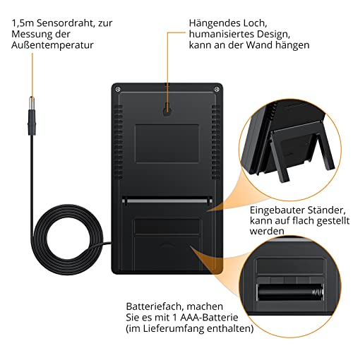 Min-Max-Thermometer Neoteck Digitale Thermo Hygrometer
