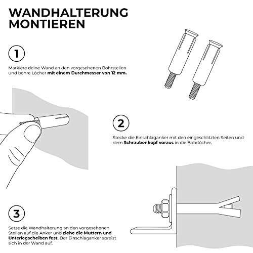 Fahrradhalter URBAN ZWEIRAD Fahrrad-Wandhalterung klappbar