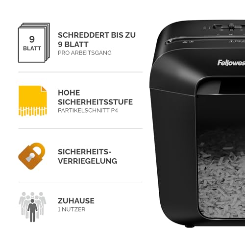 Fellowes-Aktenvernichter Fellowes Aktenvernichter 9 Blatt (P4)