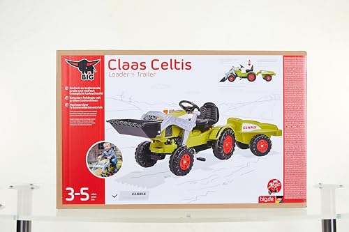 Trettraktor mit Anhänger BIG Spielwarenfabrik BIG – Claas Celtis