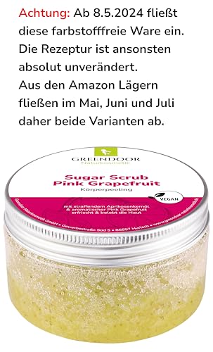 Peeling GREENDOOR Körper Sugar Scrub Pink Grapefruit 230g