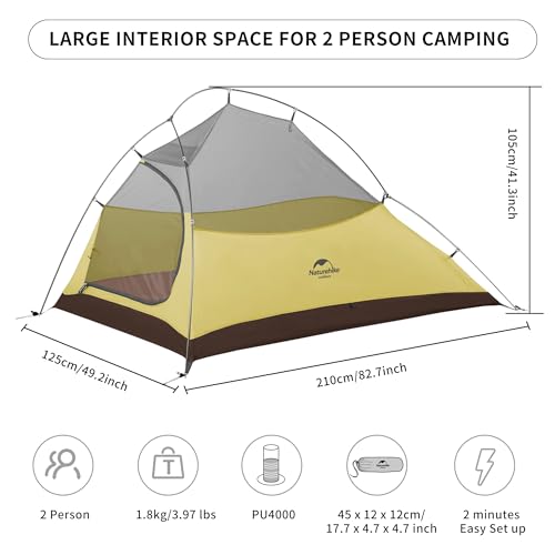 Naturehike-Zelt Naturehike Cloud up 2 Upgrade Ultraleichte Zelte