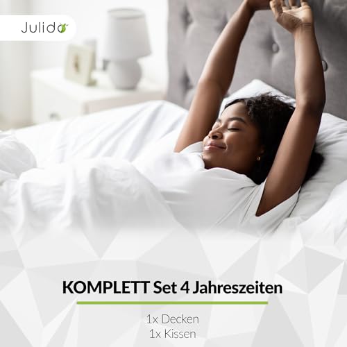 Microfaser Decke Julido KOMPLETT Set 4 Jahreszeiten Bettdecke