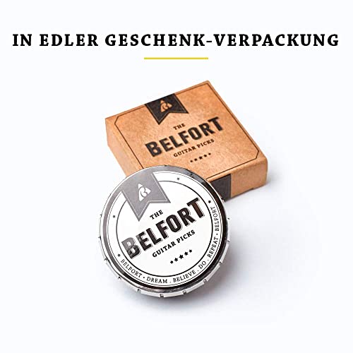 Plektrum Belfort ® 20 hochwertige Plektren für Gitarre