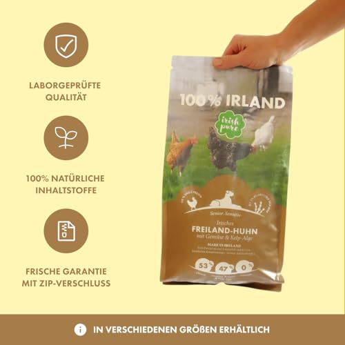 Hundefutter für magen-darm-empfindliche Hunde Irish Pure Senior