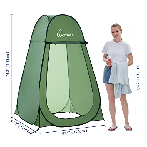 Duschzelt Wolfwise Pop up Toilettenzelt Umkleidezelt, Camping Outdoor