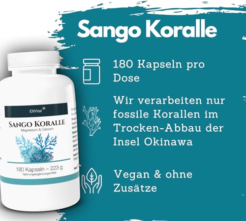 Sango-Meeres-Koralle EXVital Sango Meereskoralle, 180 vegane