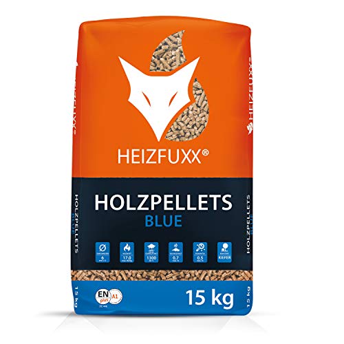 Holzpellet HEIZFUXX Blue Heizpellets Weichholz Wood Pellet Öko