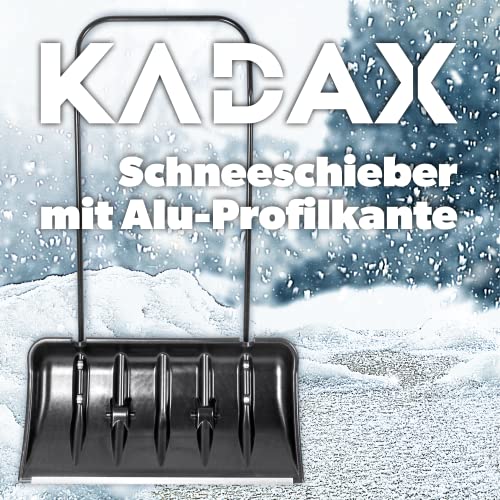 Schneewanne KADAX Schneeschieber mit Alu-Profilkante, breit