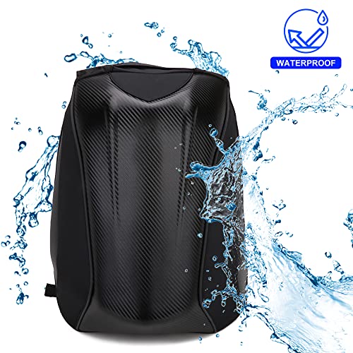 Motorradrucksack JFG RACING wasserdicht Hartschale Karbonfaser