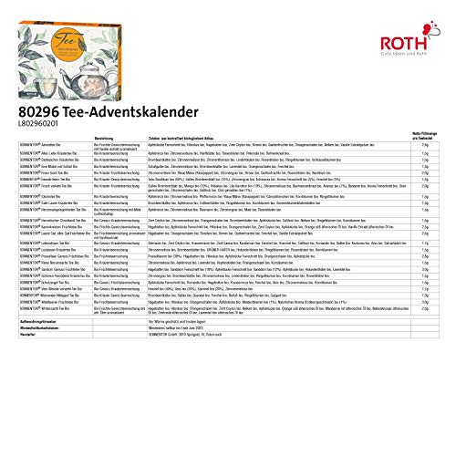 Tee-Adventskalender ROTH Tee Adventskalender gefüllt