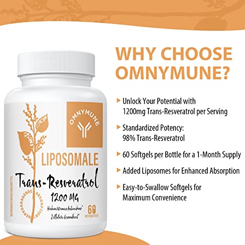 Resveratrol-Kapseln Omnymune Liposomales Trans-Resveratrol