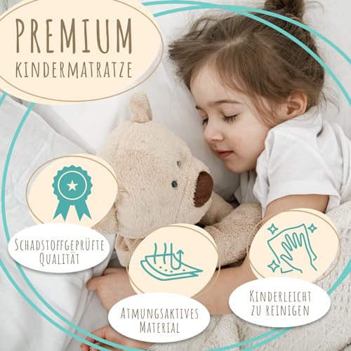 Matratze 60×120 cm Kids Collective Kinder mit waschbarem Bezug