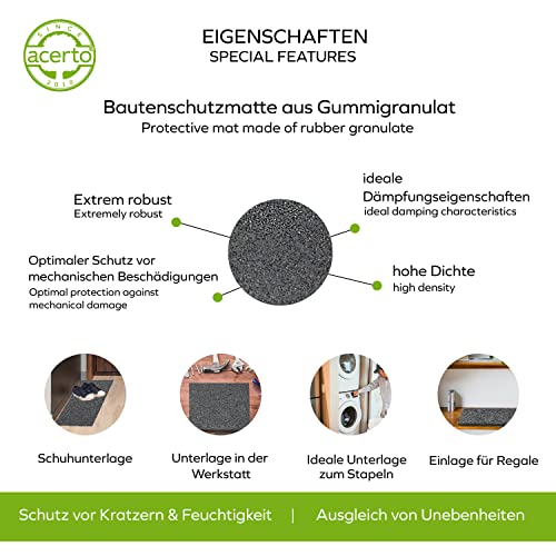 Stallmatten Pferde acerto 31161 Robuste Bautenschutzmatte 5mm