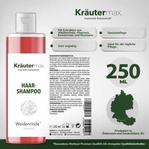 Läuse-Shampoo Kräutermax. Weidenrinden Shampoo Läuse