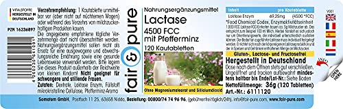 Laktase-Tabletten Fair & Pure ® hochdosiert, 120 Kautabletten