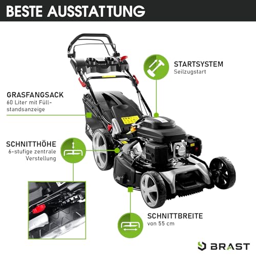 Benzin-Rasenmäher mit Elektrostarter BRAST ® Rasenmäher