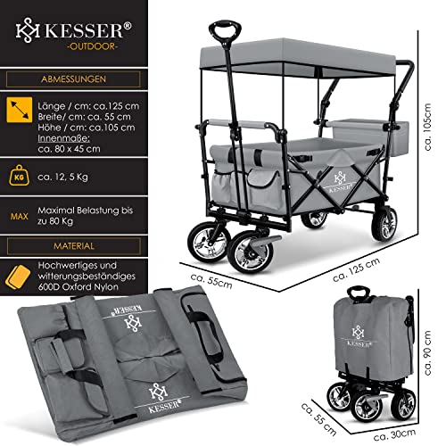 Bollerwagen mit Dach KESSER ® Bollerwagen faltbar GT9000