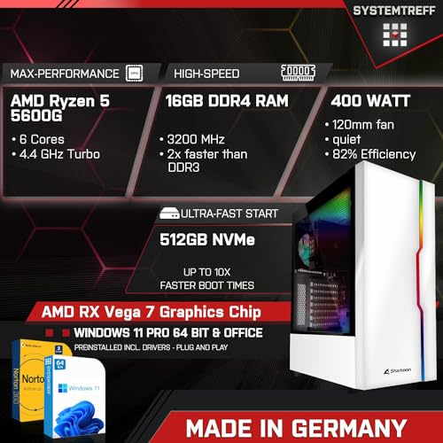 Gaming-PC bis 800 Euro SYSTEMTREFF Basic Gaming PC