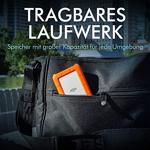 Externe Festplatte LaCie Rugged 2TB tragbar, 2.5 Zoll, PC & Mac