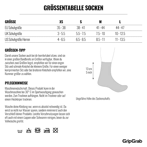 Fahrradsocken GripGrab Classic Regular Cut 1er und 3er Set