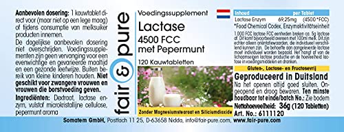 Laktase-Tabletten Fair & Pure ® hochdosiert, 120 Kautabletten