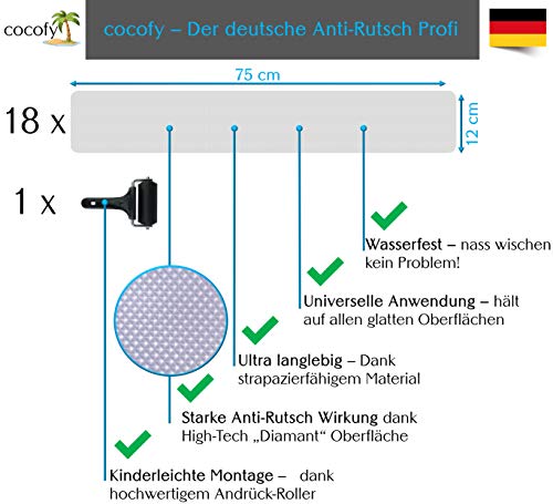 Antirutschstreifen Treppe cocofy Anti Rutsch Treppe, 18x Streifen