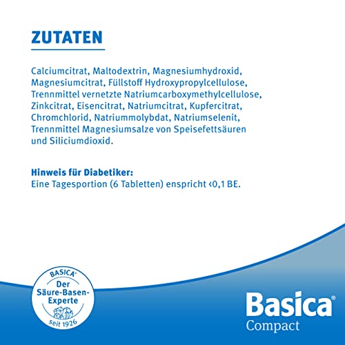 Sodbrennen-Tabletten Basica Compact Basische Tabletten